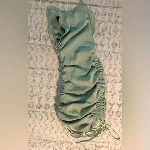 Ruched Princess Polly Sage Dress